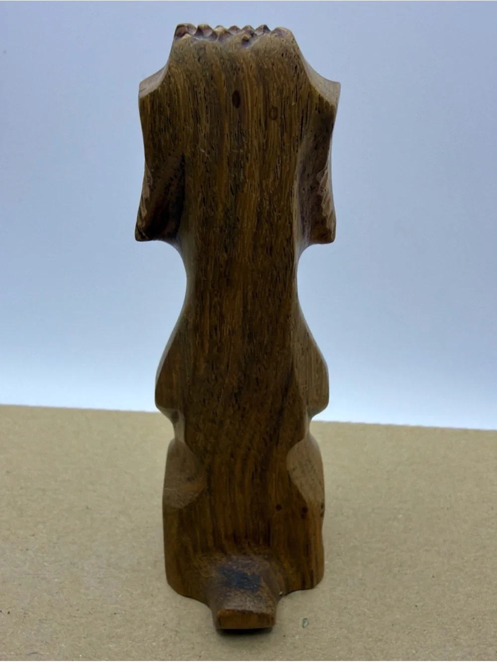 Vtg Naughty Novelty Wood Hand Carved Whizzing Dog Cork Screw